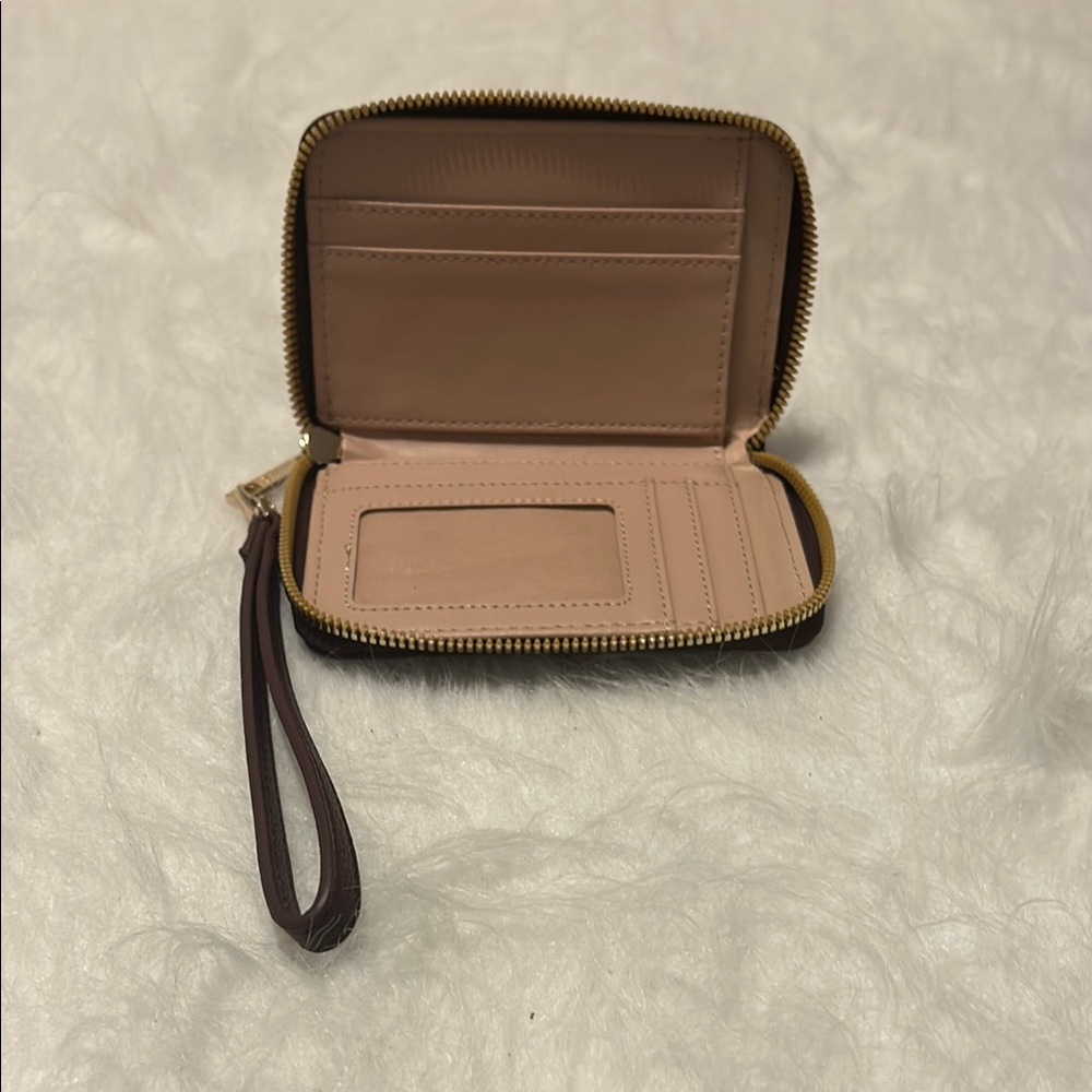 Taylor Brooke Burgandy Wristlet Wallet - Picture 3 of 3